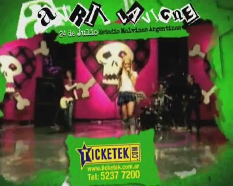 bscap0147 - Avril Lavigne en Buenos Aires 2011 - Black Star Tour commercial