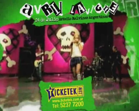 bscap0150 - Avril Lavigne en Buenos Aires 2011 - Black Star Tour commercial