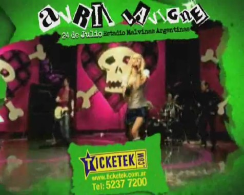 bscap0154 - Avril Lavigne en Buenos Aires 2011 - Black Star Tour commercial