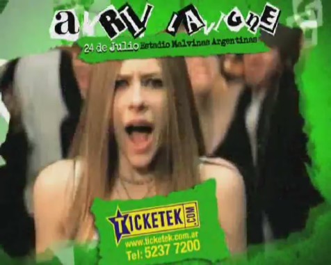 bscap0164 - Avril Lavigne en Buenos Aires 2011 - Black Star Tour commercial