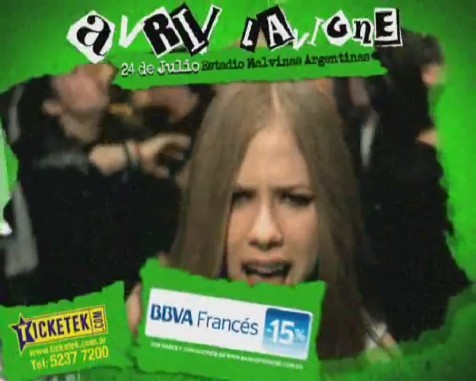 bscap0201 - Avril Lavigne en Buenos Aires 2011 - Black Star Tour commercial
