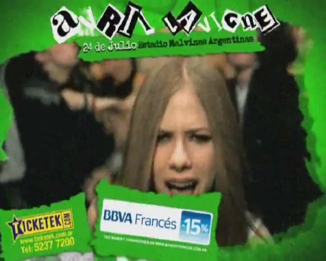 bscap0206 - Avril Lavigne en Buenos Aires 2011 - Black Star Tour commercial