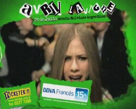 bscap0207 - Avril Lavigne en Buenos Aires 2011 - Black Star Tour commercial