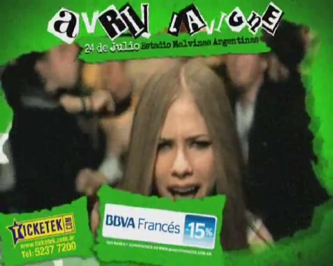 bscap0211 - Avril Lavigne en Buenos Aires 2011 - Black Star Tour commercial