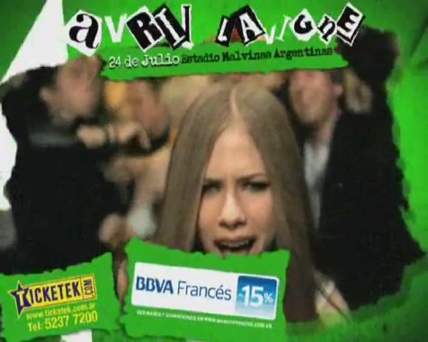 bscap0213 - Avril Lavigne en Buenos Aires 2011 - Black Star Tour commercial