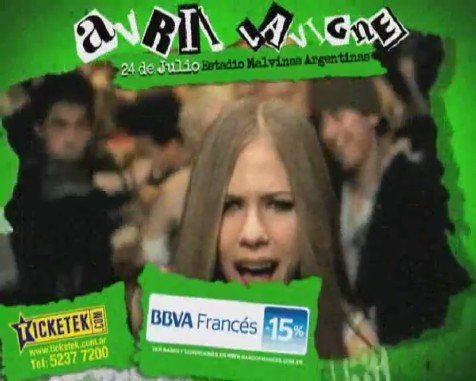 bscap0216 - Avril Lavigne en Buenos Aires 2011 - Black Star Tour commercial
