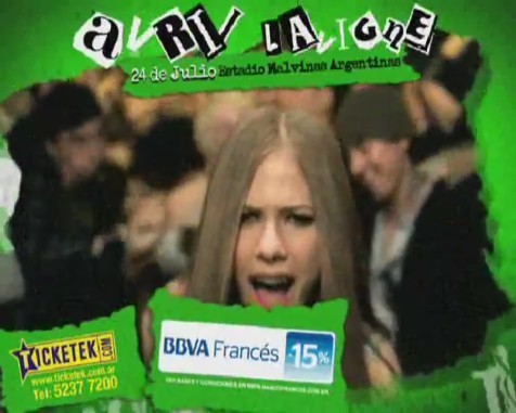 bscap0218 - Avril Lavigne en Buenos Aires 2011 - Black Star Tour commercial