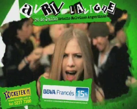 bscap0219 - Avril Lavigne en Buenos Aires 2011 - Black Star Tour commercial