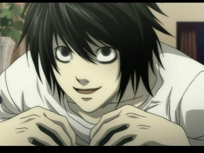 L-Smiling - Death Note
