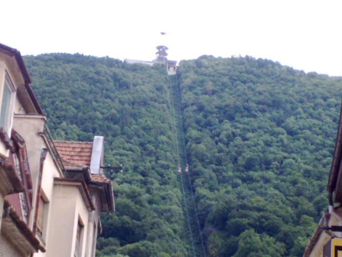 Telefericul care urcà pe Timpa