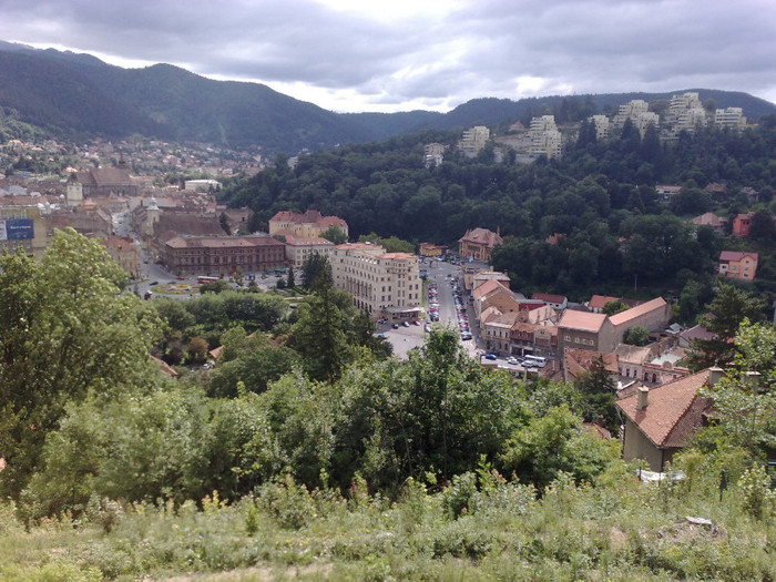panoramà de sus a Brasovului
