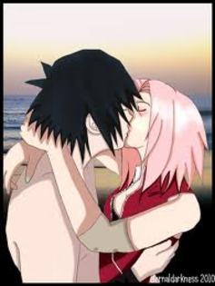 Sasuke isi introduce limba in lacasul umed al fetei,iar limbile lor se duelau,dar a brunetu castiga