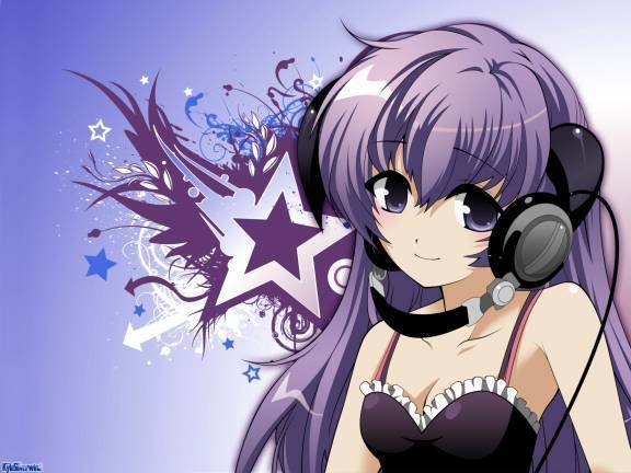 fata cu muzica - fete anime 2