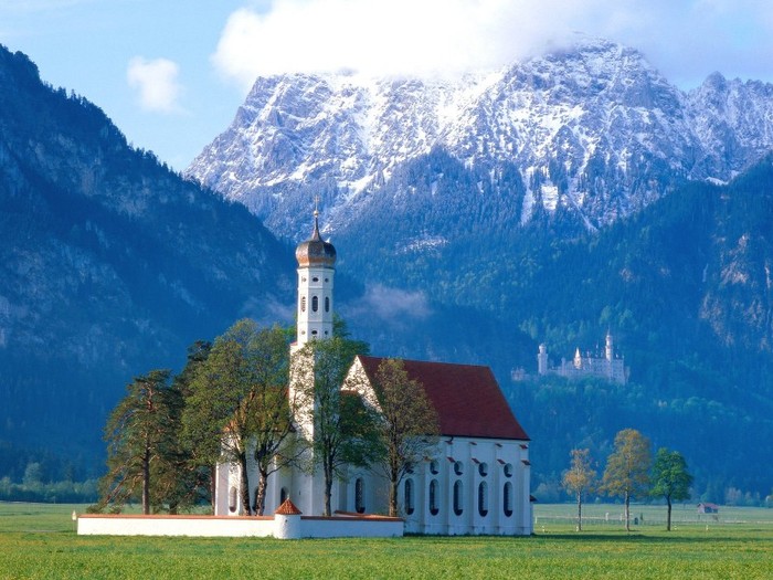 St. Coloman Church, Near Fussen, Bavaria, Germany - Germania