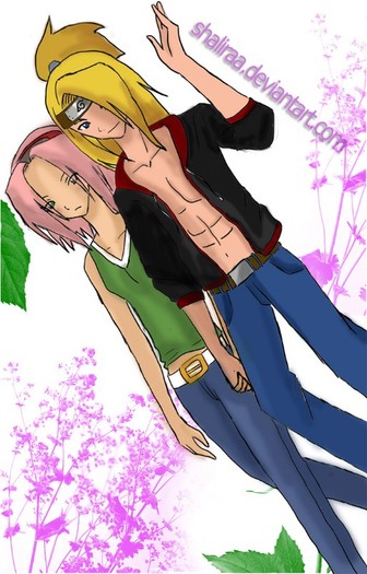 Deidara_and_Sakura_ - DeiSaku
