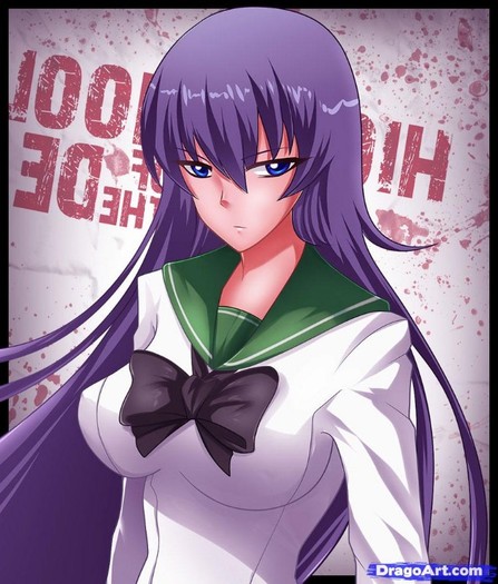 how-to-draw-saeko,-highschool-of-the-dead - Highschool of the dead