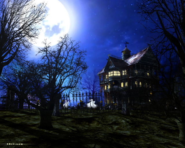 Witches-night-castle-moon - Moon