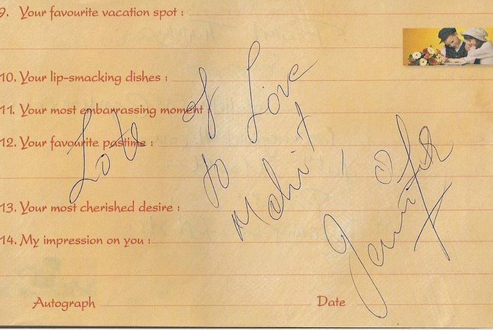 Autograf Jennifer Winget - Autograf Jennifer Winget