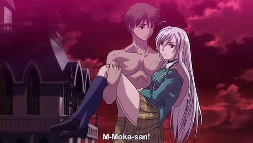 Moka and Tsukune - Rosario Vampire