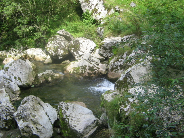 Pârâul ce iese din peșteră..; Pârâul peşterii
