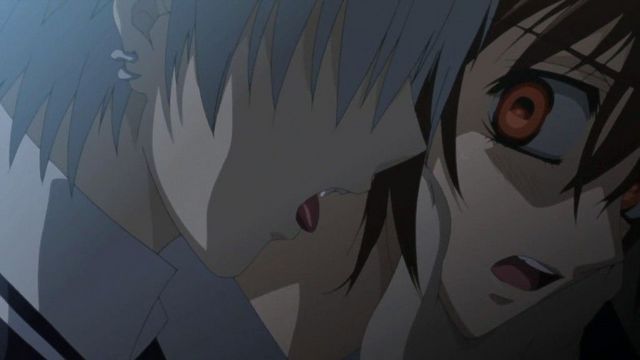 zero and yuuki - vampireknight