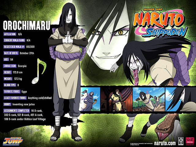 Orochimaru - Naruto Info Cards