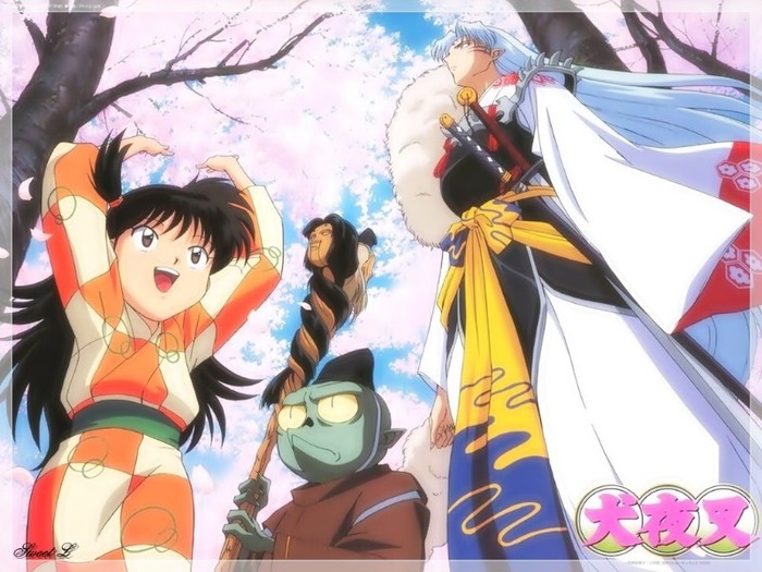 Rin_and_Sesshoumaru - InuYasha