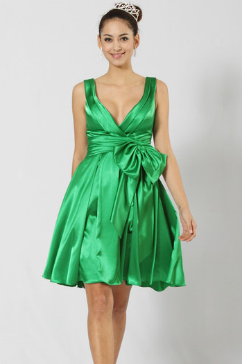 rochie-verde-scurta - Rochii scurte