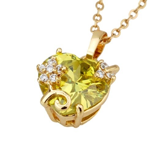 Pandantiv-placat-cu-aur-galben-18k-cu-zirconiu-verde - Pandantive-lantisoare aur