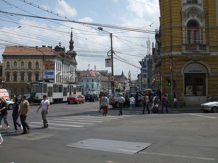 Intersectia dintre Bulevardul Ferdinand si Str. Horea - Cluj-Napoca