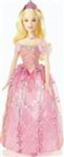 Mattel - Barbie Princess Glitter Papusa Barbie in rochie sclipitoare