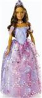 Mattel - Barbie Princess Glitter Papusa Barbie in rochie sclipitoare (satena)