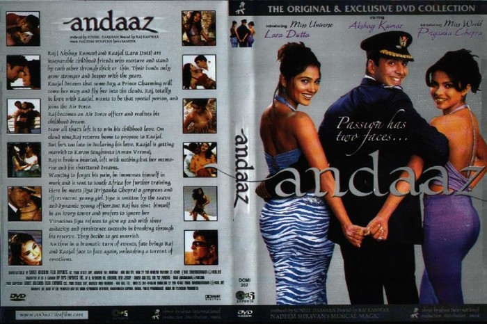 ANDAAZ DVD COVER - xxFilme Indienexx