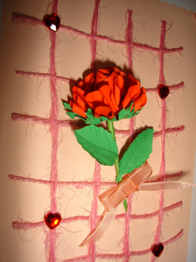 card - tehnica rularii hartiei -  quilling
