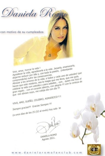 CartaDanielaCumple2011 - Daniela Romo