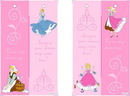 Disney-Bookmark-Cinderella2 (1) - semne de carte cu printese