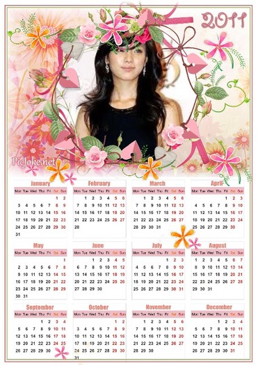 CALENDARUL - Lunile Anului cu Han Hyo Joo