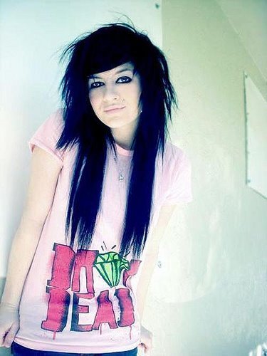 emo hair
