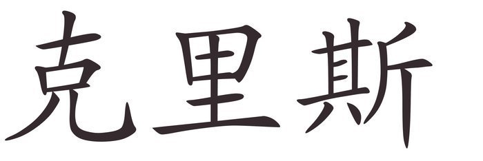 Cris - Afla cum se scrie numele tau in Chineza