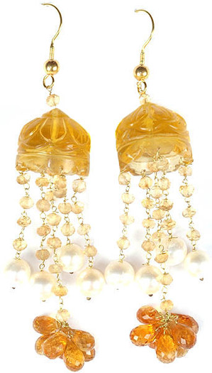 carved_citrine_umbrella_chandeliers_with_pearls_jrf86