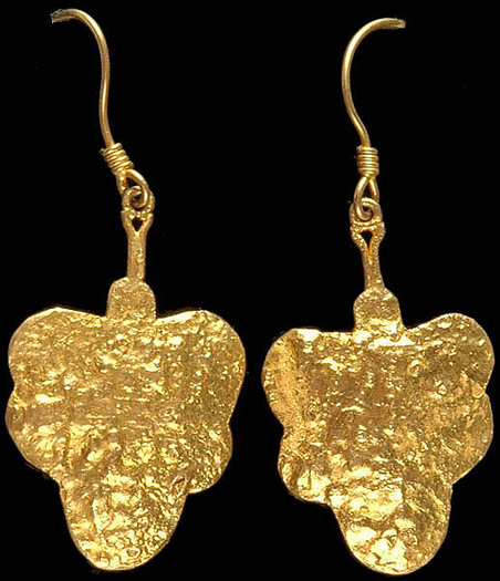 gold_leaf_earrings_jru37 - Cercei indieni