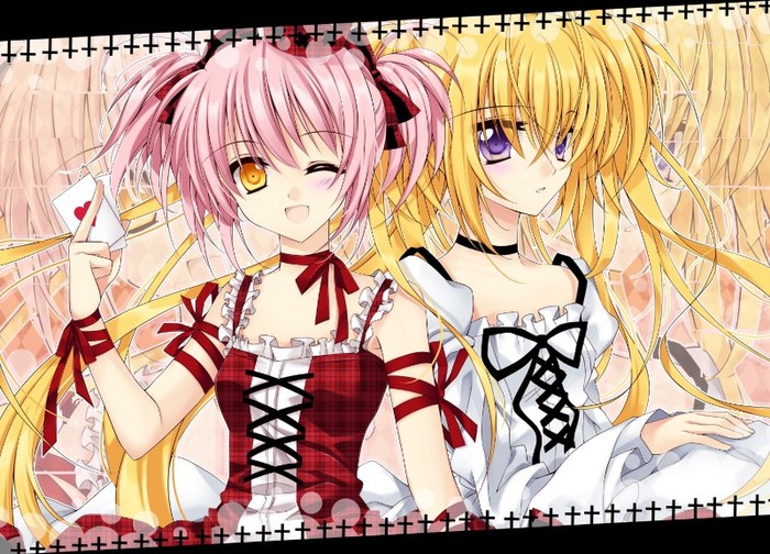 Konachan.com - 78702 hinamori_amu hoshina_utau pink_hair shugo_chara yellow_eyes