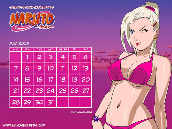 ino-yamanaka-may2006-calendar - ino din naruto