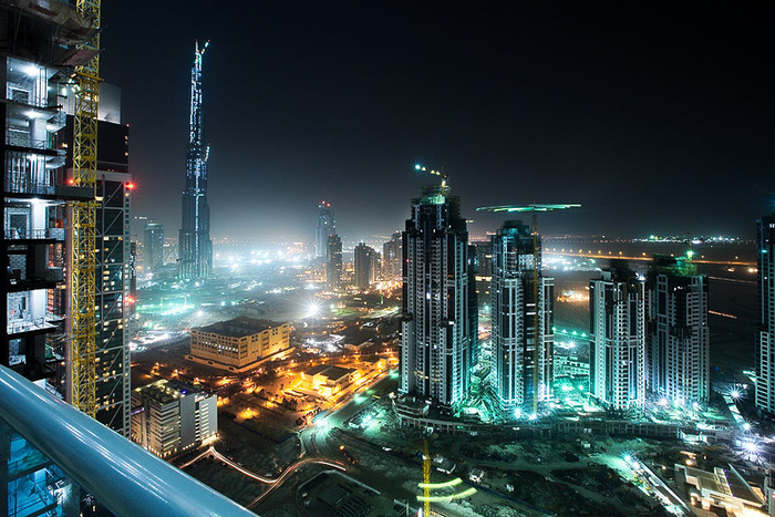 burj_dubai_noaptea - Dubai- orasul luxului