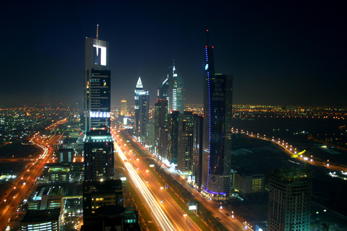 dubai_night_skyline - Dubai- orasul luxului