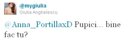 te ador - 0 a Giulia mi-a dat follow pe twitter