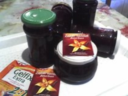 DULCEATA DIN FRUCTE DE SOC; 1 kg zahar,1 kg fructe de soc,coaja galbena sucul si pulpa de la o lamaie,zahar vanilat,1 plic gelif
