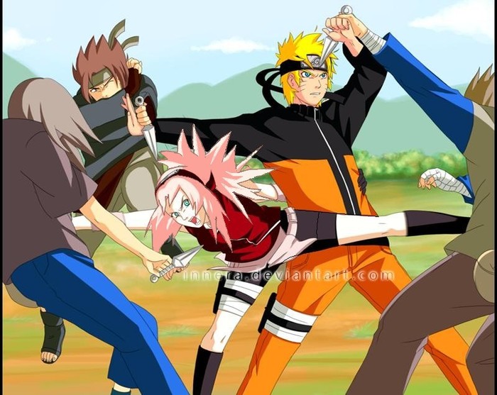 Naruto_Sakura_FIGHT_by_innera - narusaku