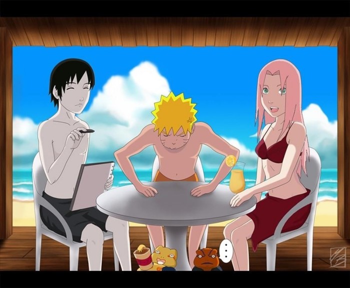 Naruto__Sakura__Sai__Summer_by_Martusia_Nina - echipa 7