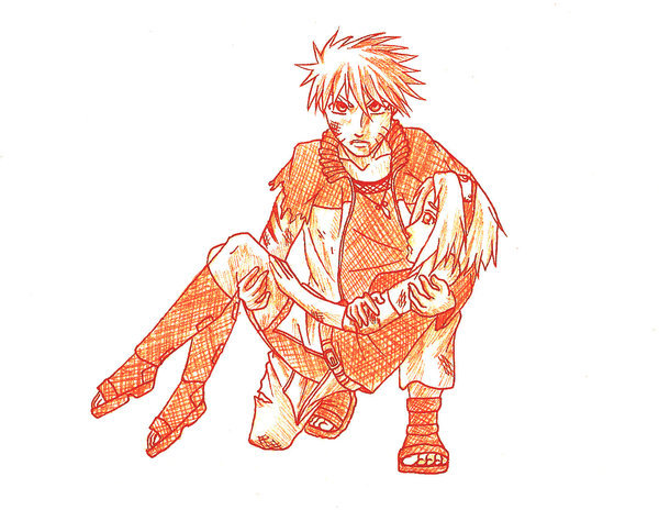 NaruSaku_Sketch_by_OrangeLily